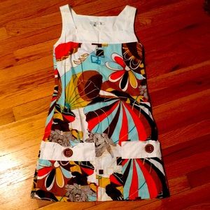 Zara 60s retro vintage colourful dress with pocket